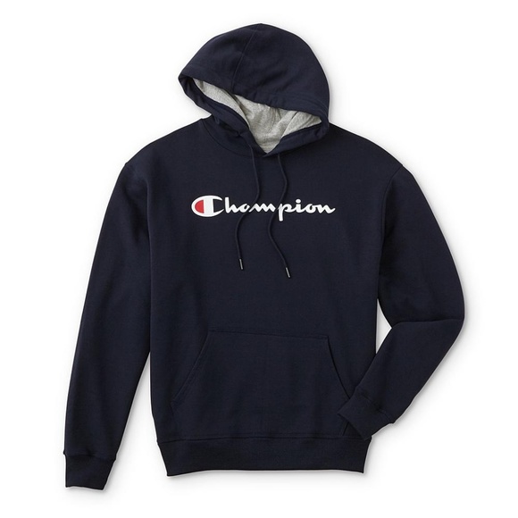 navy champion hoodie